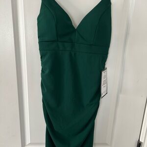 Emerald Sundae Strapless Green Dress